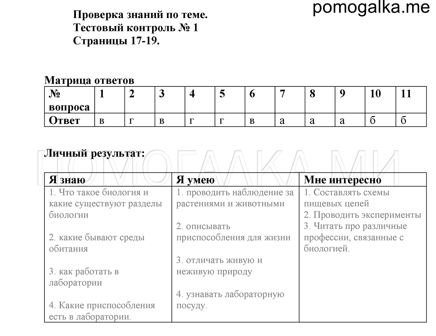 Тесты, тестирование по биологии к учебнику в.в. пасечника