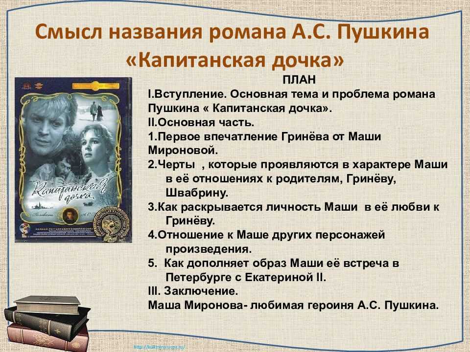 Капитанская дочка - краткое содержание по главам романа пушкина