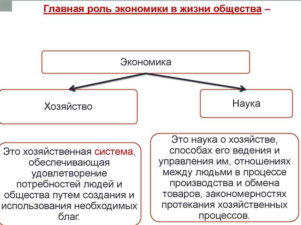 Экономика и ее роль в жизни общества. (обществознание 8 класс)
