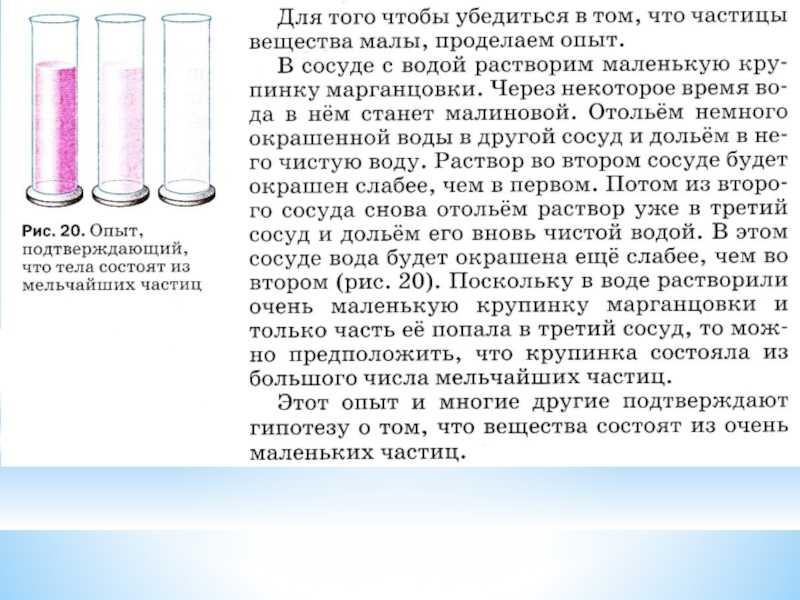 Строение вещества. школьный курс физики