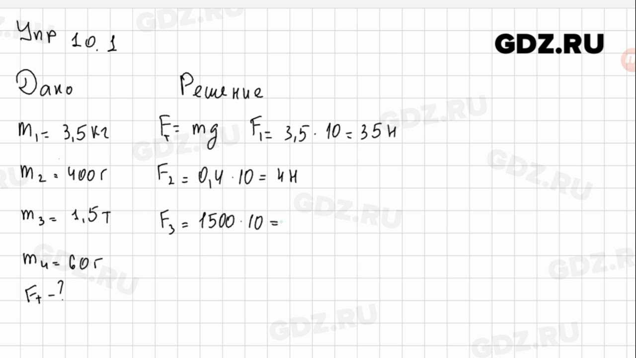 Гдз  по физике 7 класс перышкин ответы к учебнику