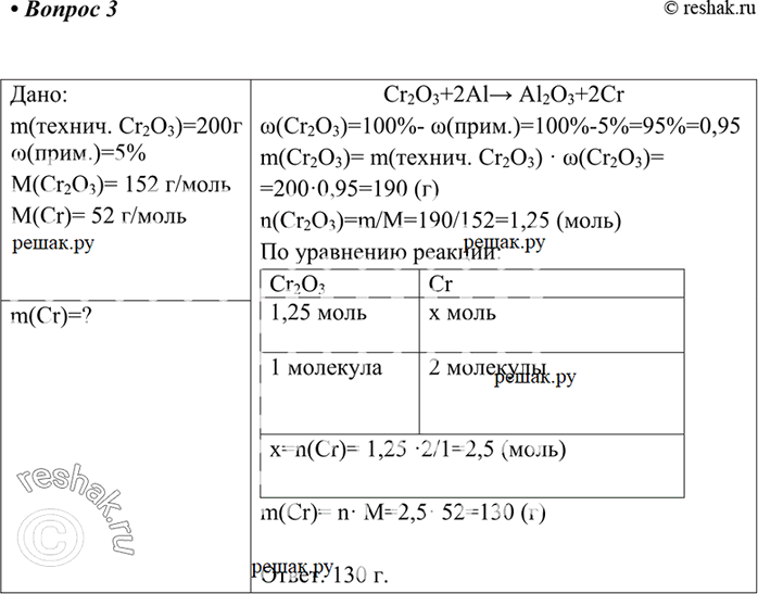 Гдз по химии 9 класс рудзитис, фельдман параграф 31, задание(номер) 3