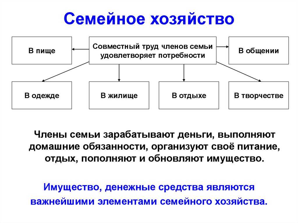 Экономика семьи. обществознание 7 класс